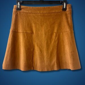 Mango Selection Real Suede Skirt - Size 4
